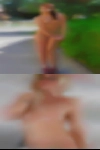 Silver rounds nude woman