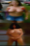 Wrinkly nude woman